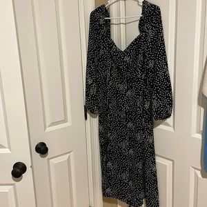 Polka dot midi dress